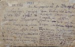 Χειρόγραφη επιστολή στην πίσω πλευρά καρτ-ποστάλ, Νεστόριο 1 Δεκεμβρίου 1923. Αρχείο Δήμου Νεστορίου. 