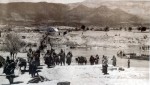 Η 6η Μεραρχία του Στρατού της Αυστραλίας περνά τον Αλιάκμονα, κατά τη σύμπτυξη του μετώπου λόγω της γερμανικής προέλασης, 13 Απριλίου 1941. Αθήνα, Πολεμικό Μουσείο - Φωτογραφικό Αρχείο.